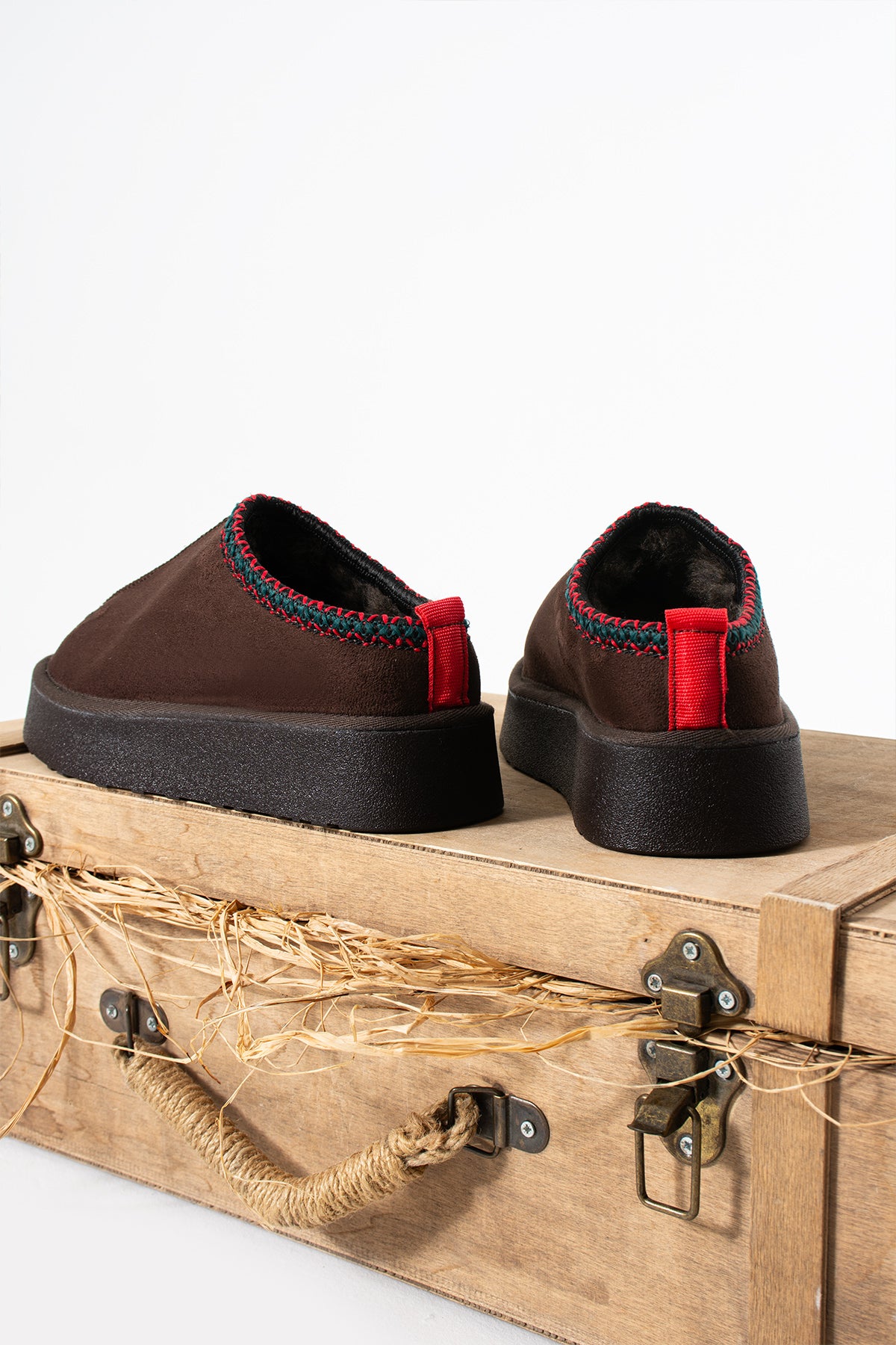 SWEET SÜET İÇİ KÜRKLÜ DÜZ TABAN SABO TERLİK