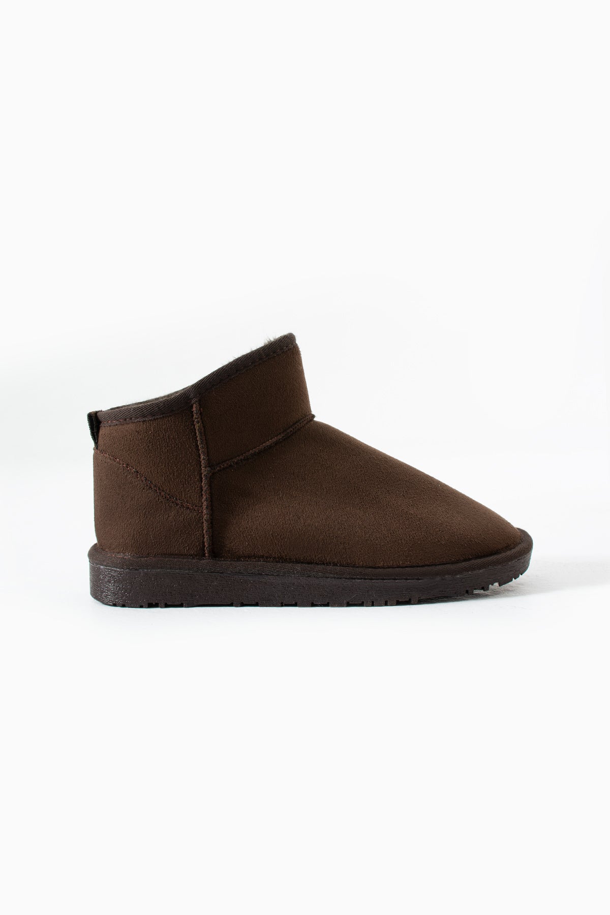 MİNİ SÜET YARIM BOT IÇİ TÜYLÜ DÜZ TABAN KADIN AYAKKABI