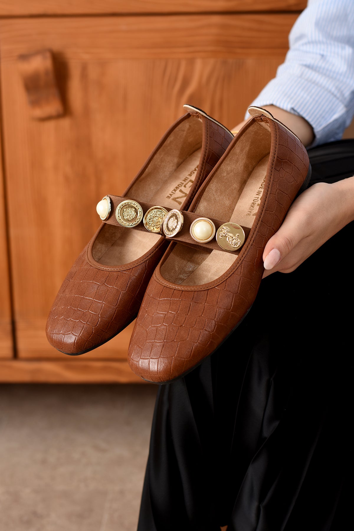 Loves Kadın Babet Rahat Hafif Ses Yapmaz Ortopedik Günlük Ayakkabı Babet Ev Ofis Dış Mekan Ayakkabı