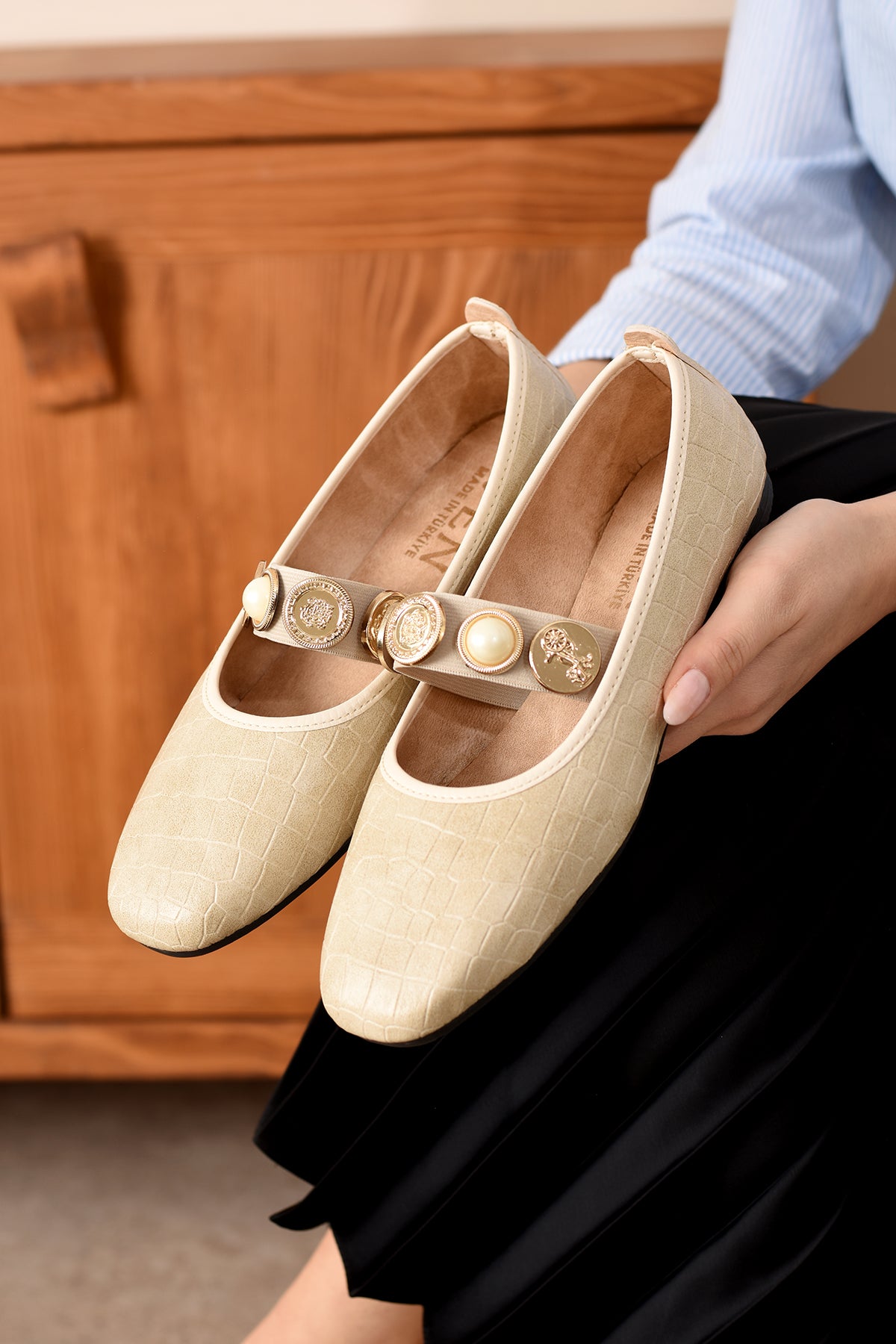 Loves Kadın Babet Rahat Hafif Ses Yapmaz Ortopedik Günlük Ayakkabı Babet Ev Ofis Dış Mekan Ayakkabı