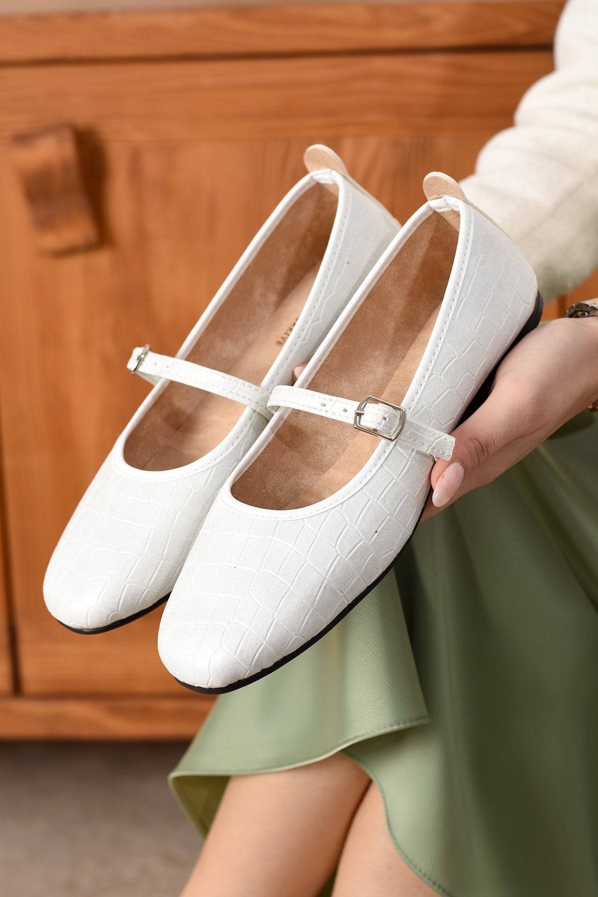 Mia Kadın Babet Rahat Hafif Ses Yapmaz Ortopedik Günlük Ayakkabı Babet Ev Ofis Dış Mekan Ayakkabı