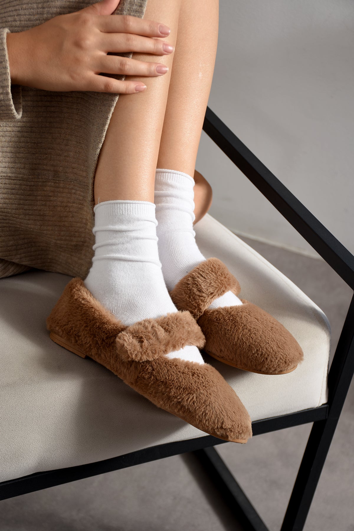 Melody Kadın Şık Ev Babet Rahat Hafif Ortopedik Günlük Ayakkabı Babet Ev Ofis Dış Mekan Ayakkabı