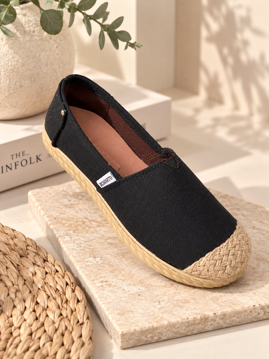 HASIR DETAY SİYAH ESPADRİL