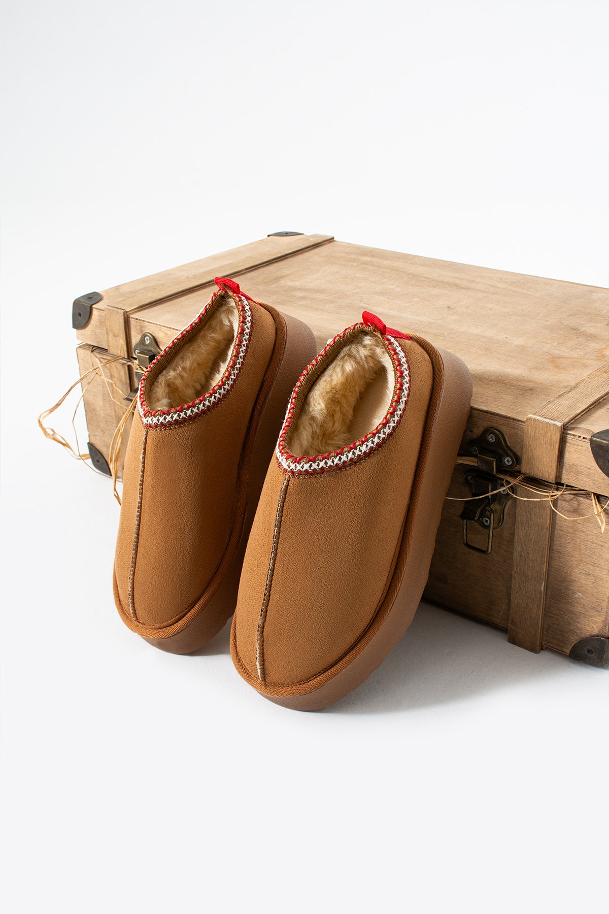 SWEET SÜET İÇİ KÜRKLÜ DÜZ TABAN SABO TERLİK