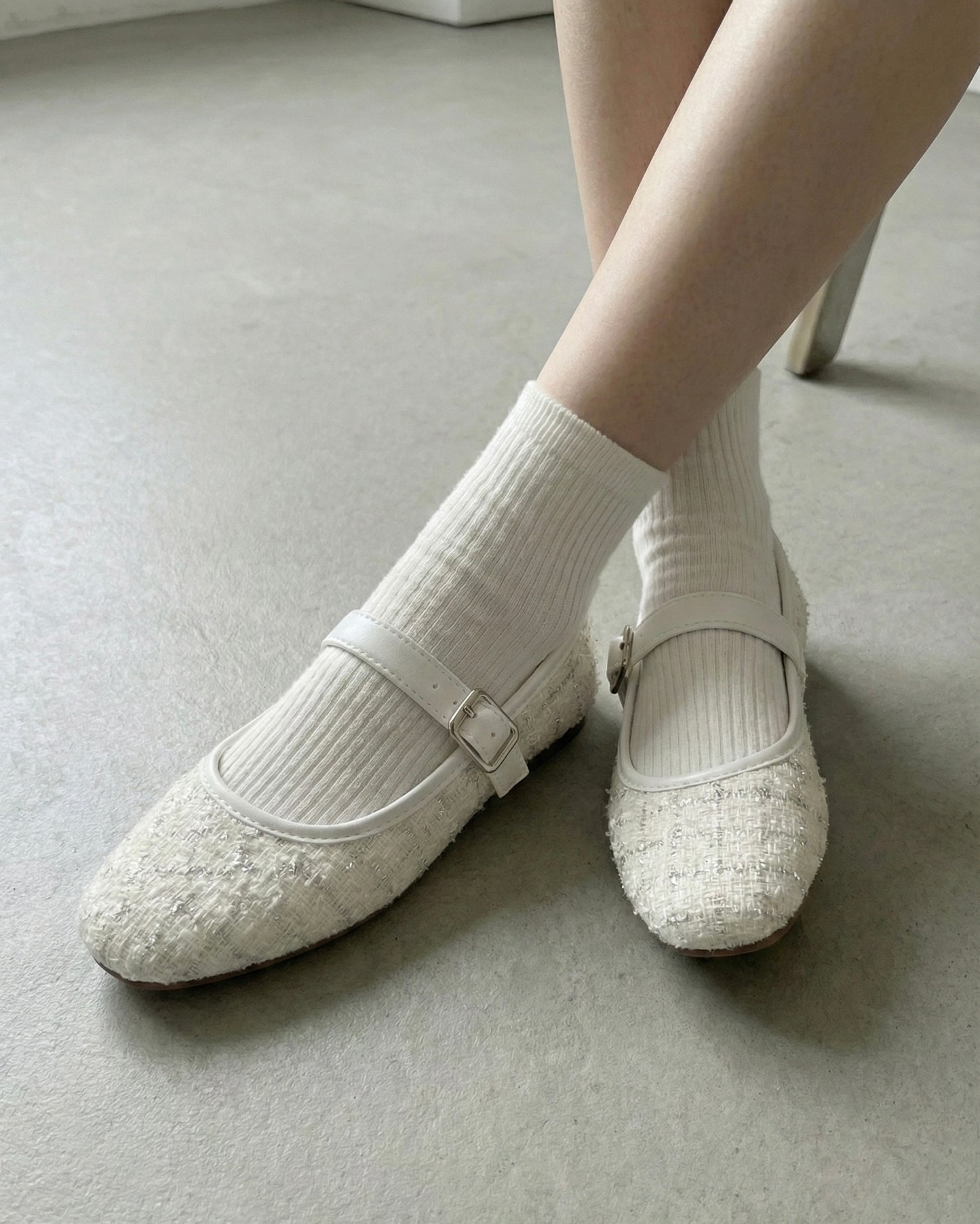 LADY KADIN TÜVİT KETEN BABET MARY JANE