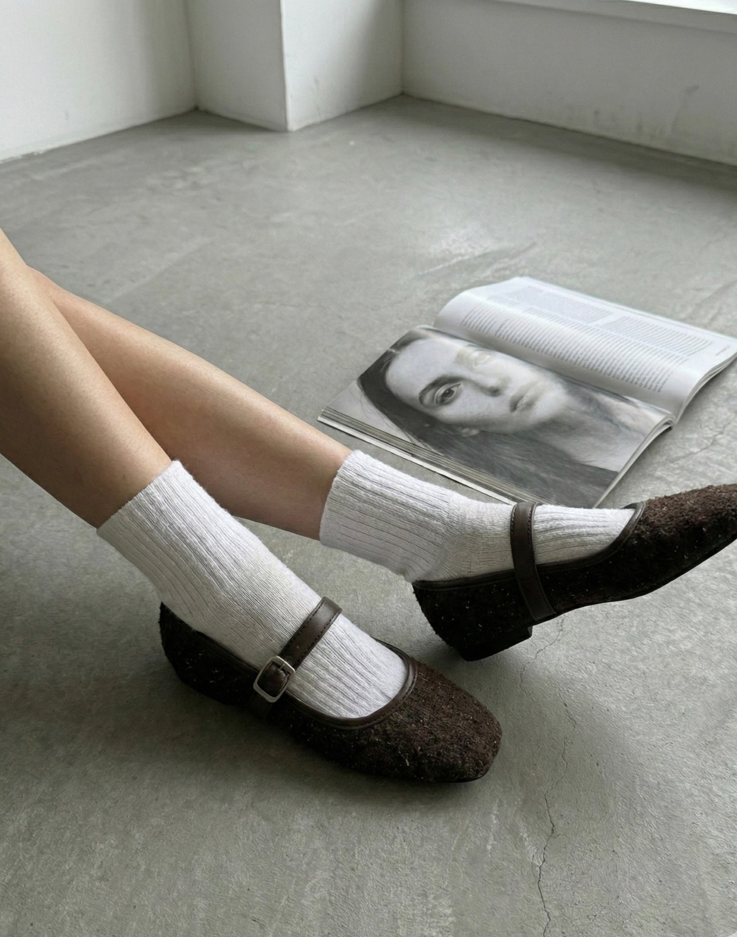 LADY KADIN TÜVİT KETEN BABET MARY JANE