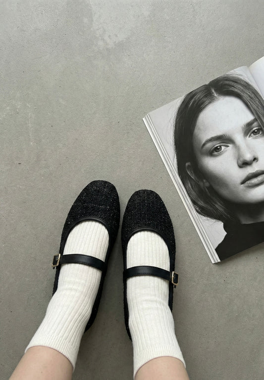 LADY KADIN TÜVİT KETEN BABET MARY JANE