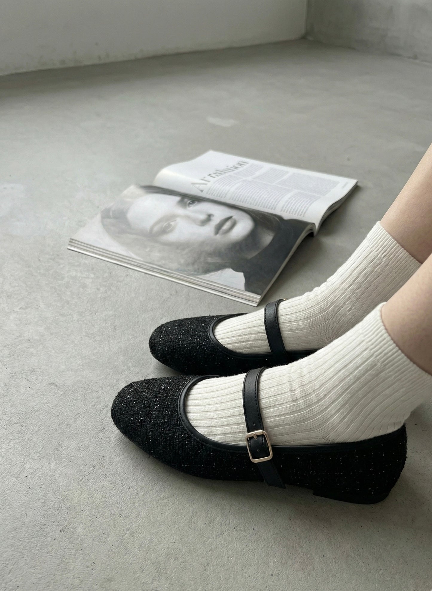 LADY KADIN TÜVİT KETEN BABET MARY JANE