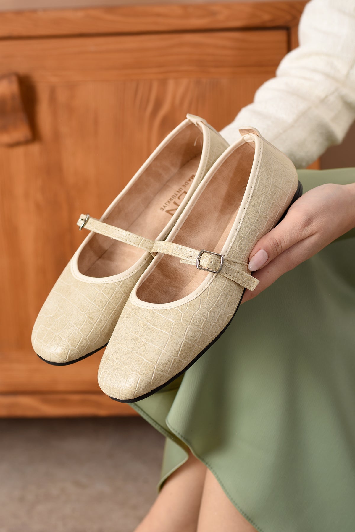 Mia Kadın Babet Rahat Hafif Ses Yapmaz Ortopedik Günlük Ayakkabı Babet Ev Ofis Dış Mekan Ayakkabı