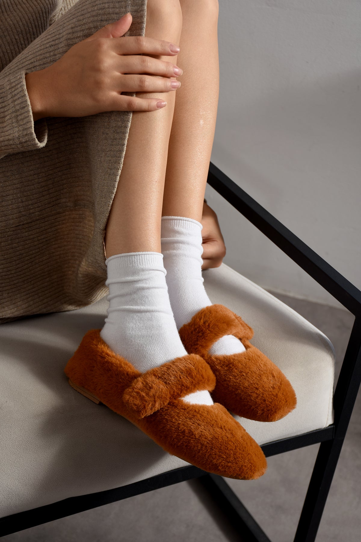 Melody Kadın Şık Ev Babet Rahat Hafif Ortopedik Günlük Ayakkabı Babet Ev Ofis Dış Mekan Ayakkabı