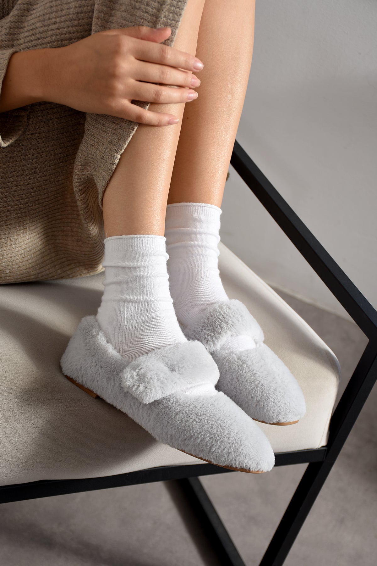 Melody Kadın Şık Ev Babet Rahat Hafif Ortopedik Günlük Ayakkabı Babet Ev Ofis Dış Mekan Ayakkabı