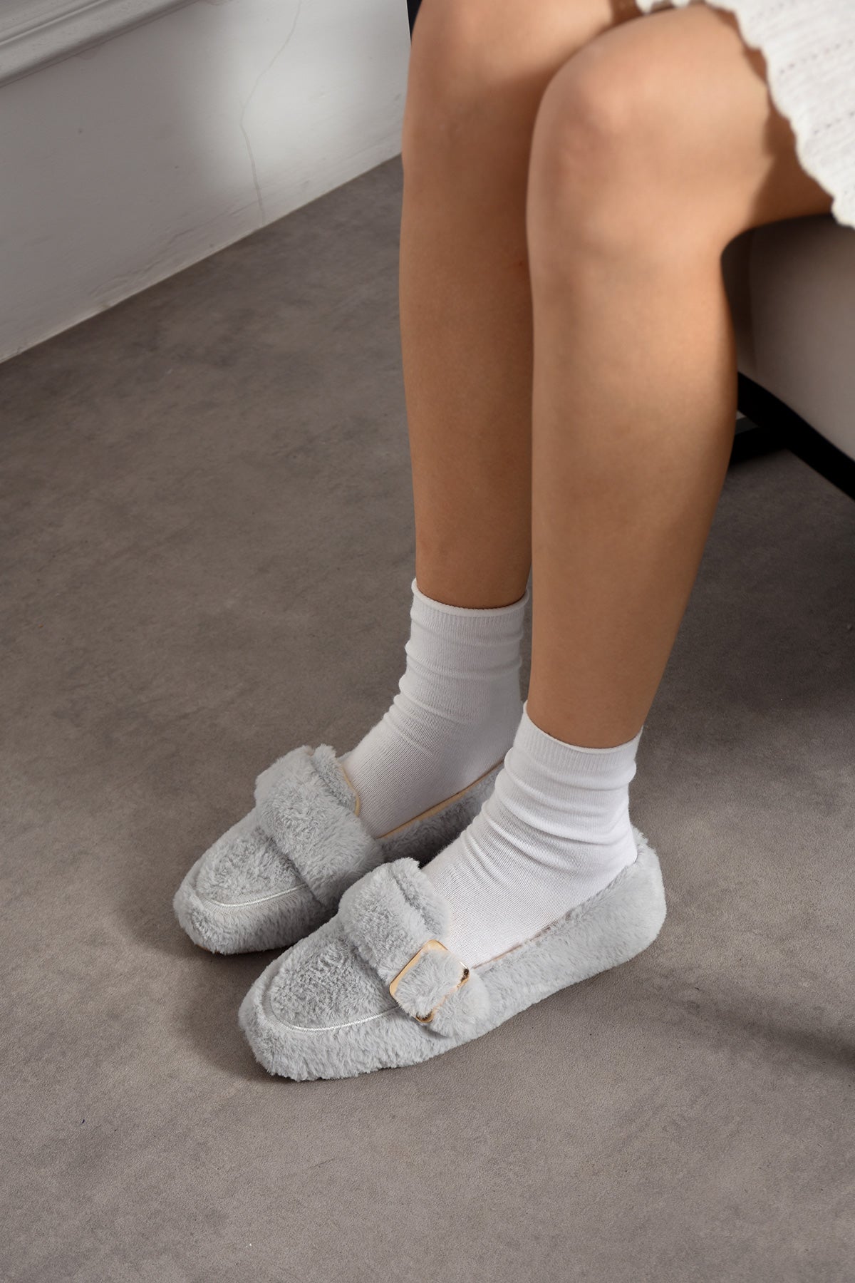 Mira Kadın Şık Ev Babet Rahat Hafif Ortopedik Günlük Ayakkabı Babet Ev Ofis Dış Mekan Ayakkabı