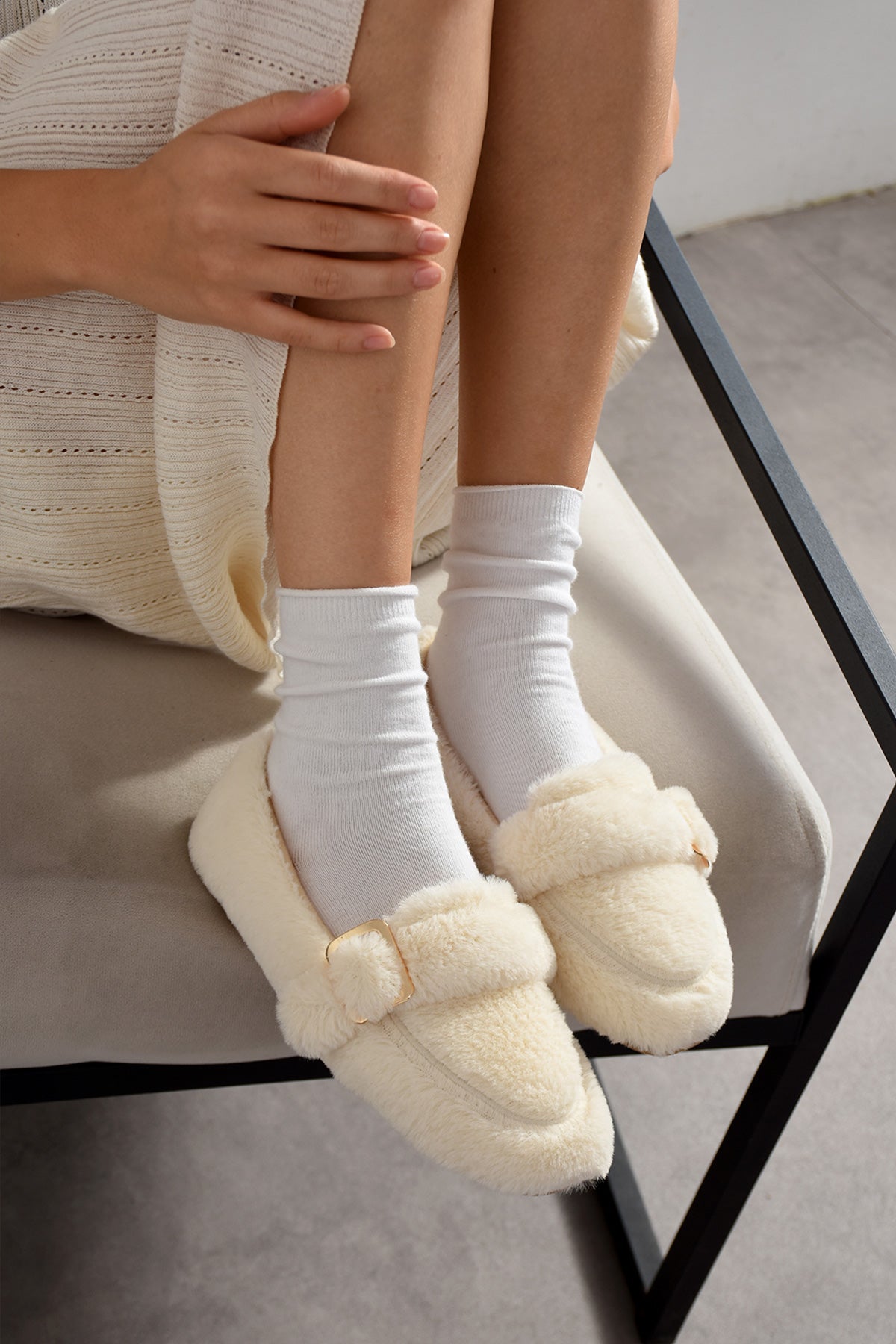 Mira Kadın Şık Ev Babet Rahat Hafif Ortopedik Günlük Ayakkabı Babet Ev Ofis Dış Mekan Ayakkabı