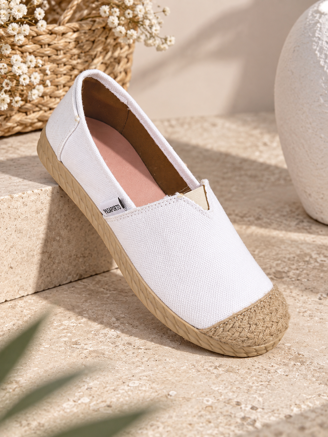 HASIR DETAY BEYAZ ESPADRİL